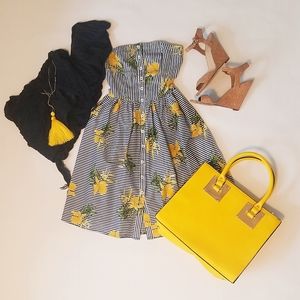 New Summer Floral Fit -n- Flare Mini Dress